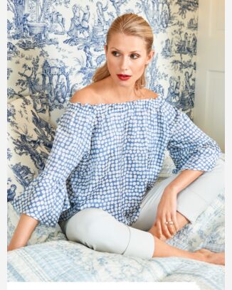 Top épaules nues n°116 de Burda Style Février 2017
