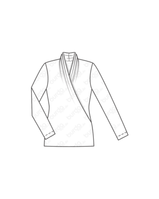 Top drapé en jersey n°121 | Burda Style 09/18