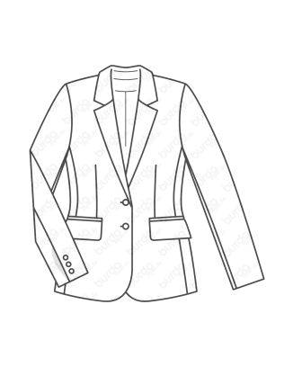 Blazer en viscose stretch n°101 | Burda Style 10/18