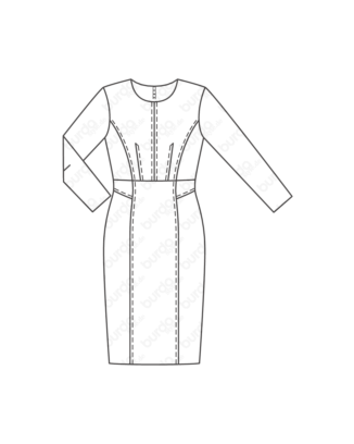 Robe fourreau en crêpe n°118 | Burda Style 11/18