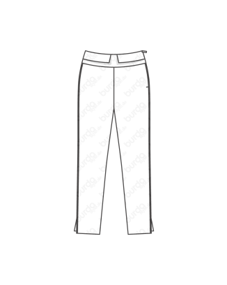 Pantalon en satin stretch n°102 | Burda Style 12/18