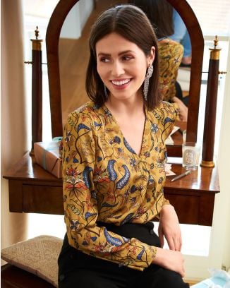 Blouse en satin n°106 | Burda Style 12/18