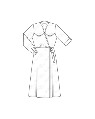 Robe portefeuille en viscose n°107 | Burda Style 09/19