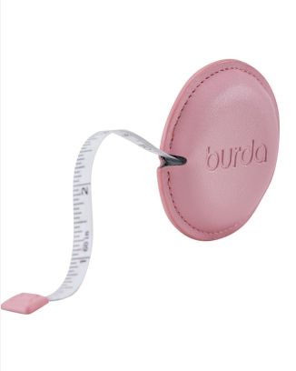 Mètre enrouleur rose