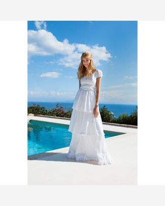 Robe de mariée n°119 de Burda Style Mars 2015