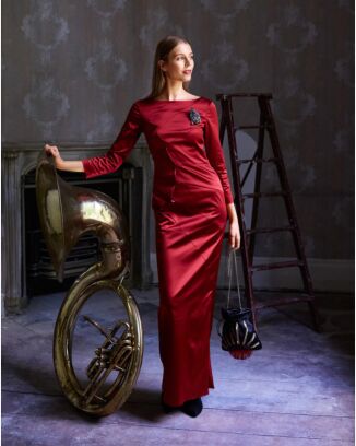 Robe du soir n°119 de Burda Style Décembre 2017