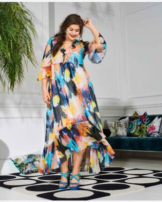 Maxirobe n°122 de Burda Style Avril 2017