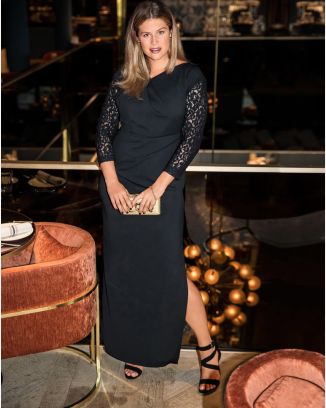 Robe longue n°124 de Burda Style Décembre 2017
