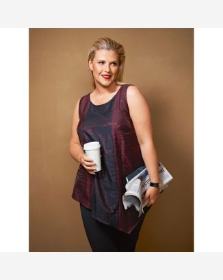 Top à pointe n°127 de Burda Style Janvier 2015