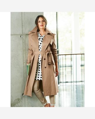 Manteau Trench n°128 de Burda Style Mars 2015