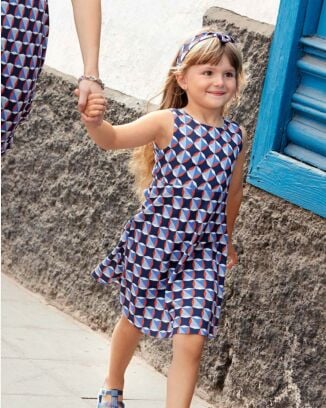 Robe pour fillette n°128 de Burda Style Avril 2017