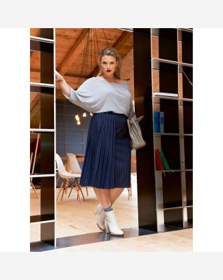 Jupe plissée n°133 de Burda Style Janvier 2015