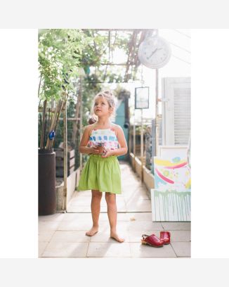 Top et Jupe Fillette n°139 de Burda Style Mars 2015