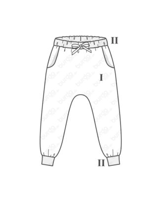 Pantalon de jogging en molleton n°131 | Burda Style 08/18