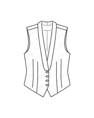 Gilet en Jacquard 112 | Burda Style 10/19