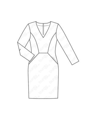 Robe en Crêpe 117 | Burda Style 10/19