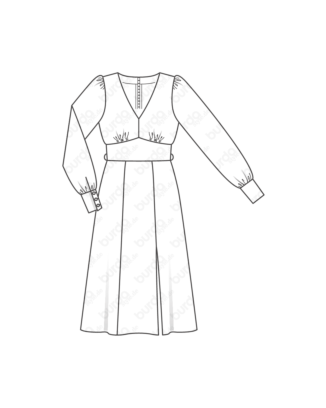 Robe en Satin 117 | Burda Style 12/19