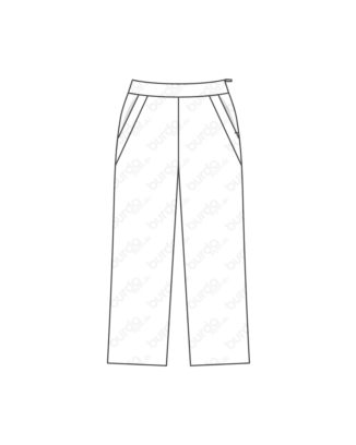 Pantalon en Jacquard 124 | Burda Style 12/19