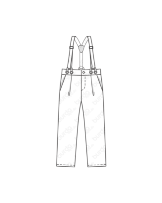 Pantalon en Wool 130 | Burda Style 10/19