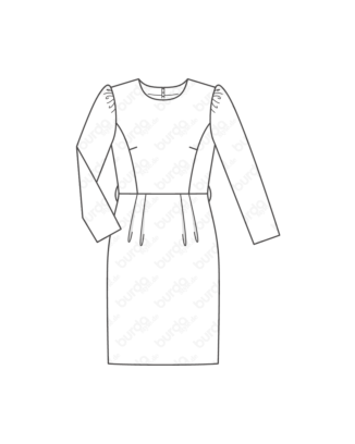 Robe en Crêpe 102 | Burda Style 12/19