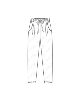 Pantalon en jersey n°131 | Burda Style 08/24 best of Burda Style 12/19