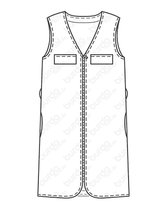 Robe en Denim n°108 | Burda Style 07/20