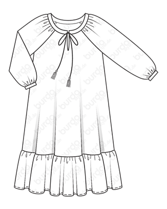 Robe en Batiste n°112 | Burda Style 07/20