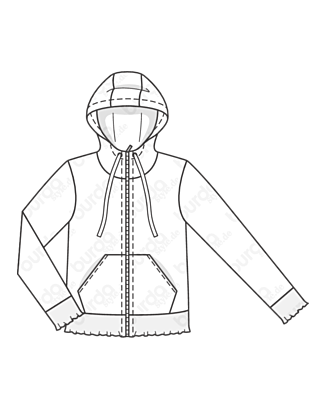 Veste à capuche en Jersey n°113 | Burda Style 09/20