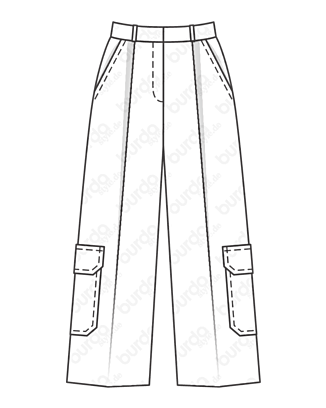 Pantalon en Coton n°121 | Burda Style 09/20