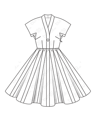 Robe en Polyester n°121 | Burda Style 07/20