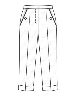 Pantalon en Coton n°106 | Burda Style 08/20