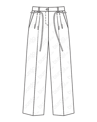 Pantalon en Polyester n°114 | Burda Style 08/20