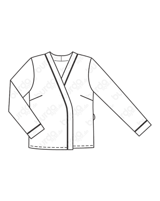Chemisier kimono en Coton n°115 | Burda Style 06/20