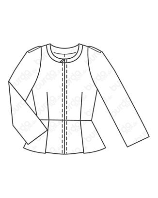 A, B Veste en Jacquard n°120 | Burda Style 09/20