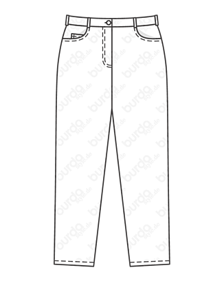 Pantalon en Denim n°127 | Burda Style 08/20