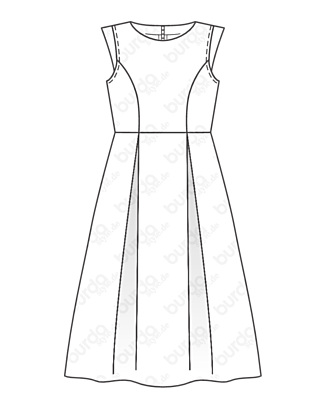 Robe en Jacquard n°106 | Burda Style 10/20