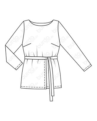 Chemisier en Satin n°113 | Burda Style 10/20