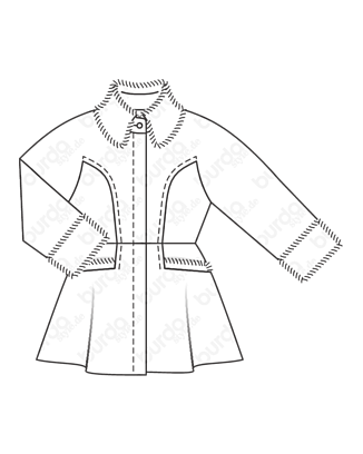 Veste en Fourrure synthétique n°115 | Burda Style 10/20