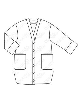 Veste en Maille n°102 (Variations A&B) | Burda Style 11/20