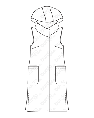 Gilet en Laine n°106 (Variations A&B) | Burda Style 11/20