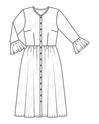 Robe en Coton n°108 (Variations A&B) | Burda Style 11/20