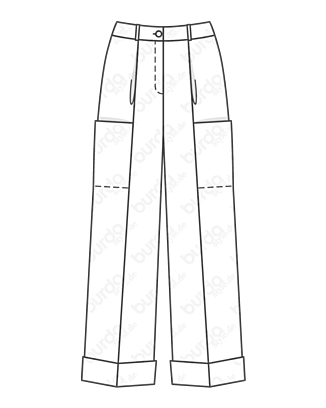 Pantalon cargo en Crêpe n°115 | Burda Style 11/20