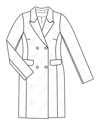 Robe blazer en Gabardine n°118 | Burda Style 11/20