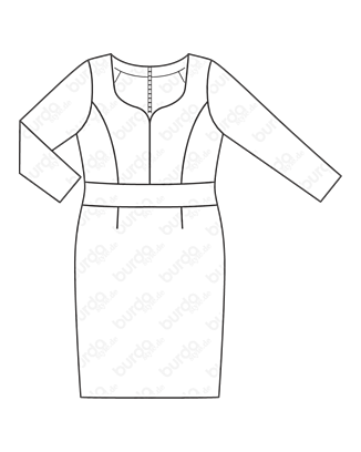 Robe en Satin n°130 | Burda Style 11/20