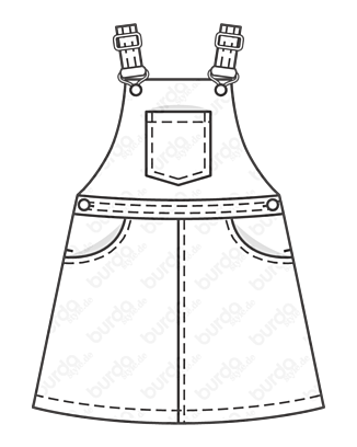 Robe salopette en Denim n°131 | Burda Style 11/20