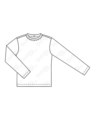 Top pour homme en Jersey n°132 | Burda Style 12/20