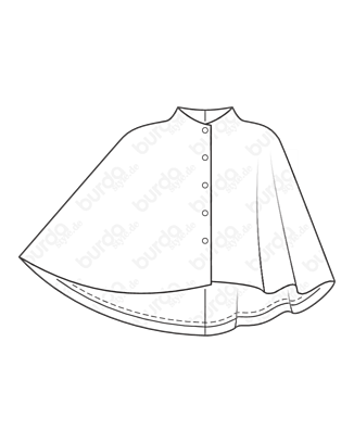 Cape en Fourrure synthétique n°104 | Burda Style 01/21