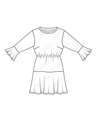 Robe en Tissu léger n°115 | Burda Style 01/21