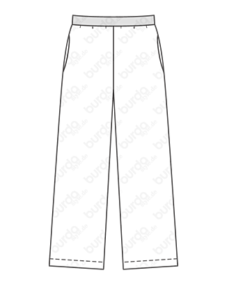 Pantalon en Viscose n°124 | Burda Style 01/21