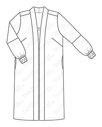 Manteau en Viscose n°125 | Burda Style 01/21